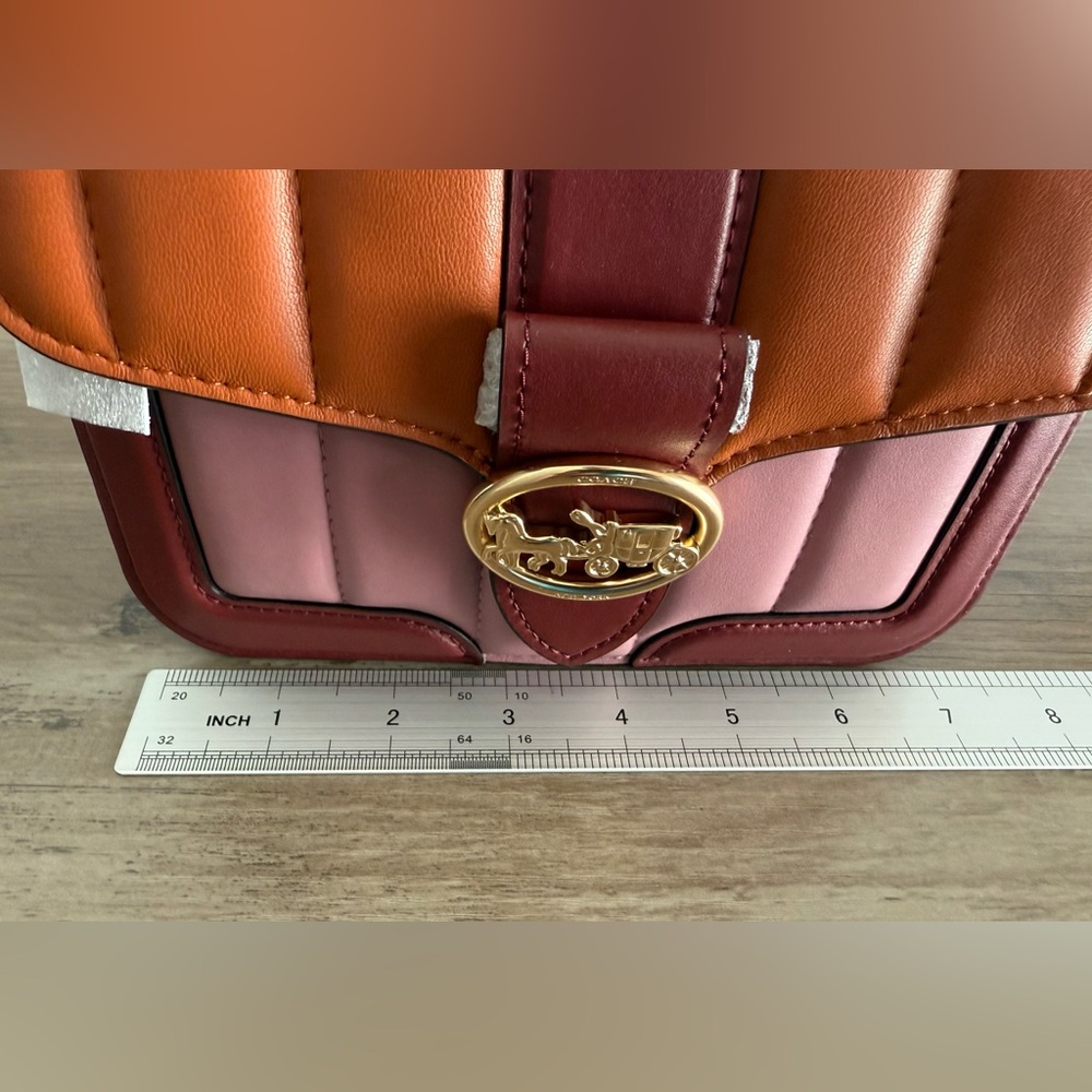NWT Coach Georgie Crossbody With Colorblock Puffy Quilting C5591 - Picture 2 of 6